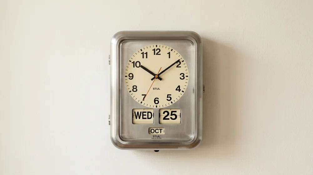 Karlsson clock styled in a cosy Scandinavian reading nook