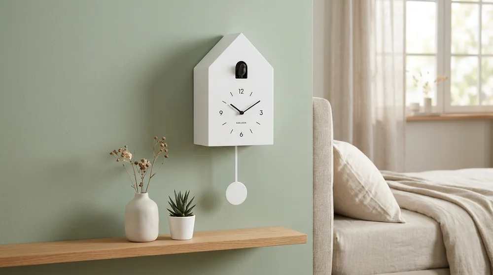 Karlsson Charm series steel wall clock with gold hands