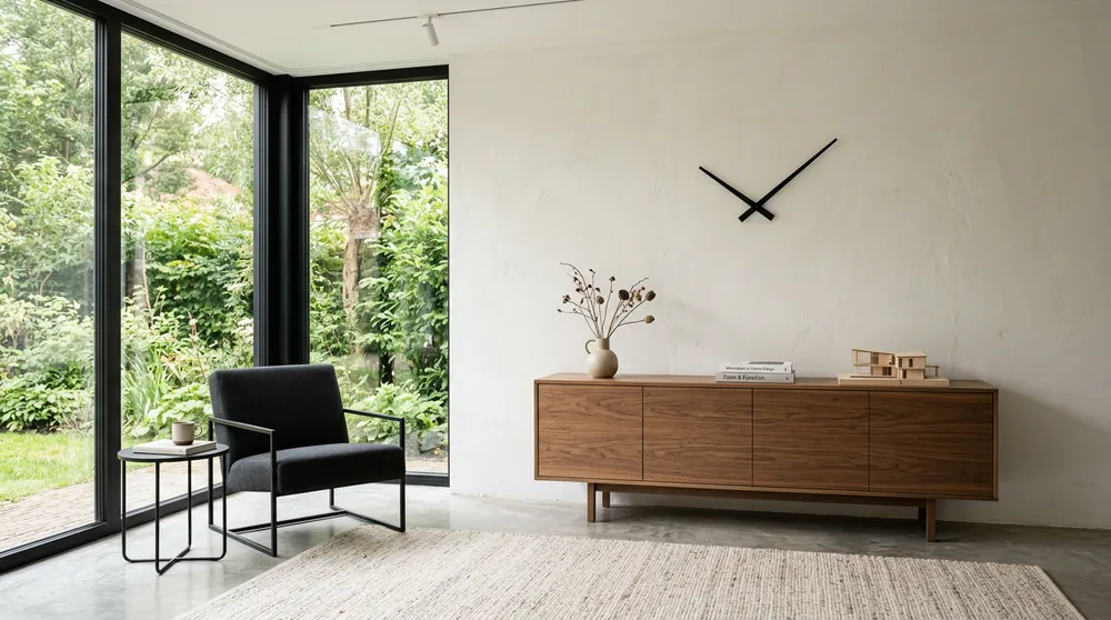 Modern Karlsson cuckoo clock in contemporary house shape