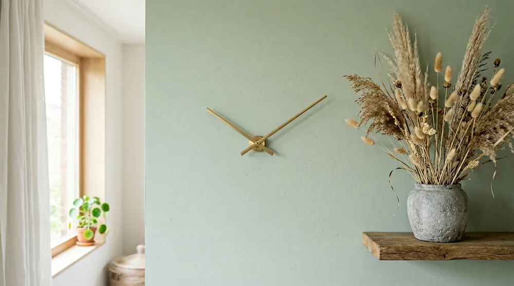 Karlsson Little Big Time with four tick markers at 12 3 6 9 and black hands ultra minimal