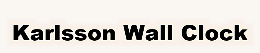 Karlsson Wall Clock Logo